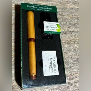 Bamboo AromaPen Personal Diffuser with Peppermint Oil from Sparoom